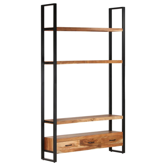 Standing Shelves Bookcases Highboard 118x30x200 cm Solid Acacia Wood